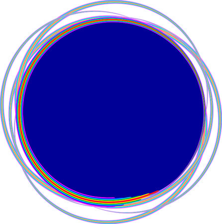 Circular, concentric segmented circles, rings. Abstract circular, concentric circlesのイラスト素材