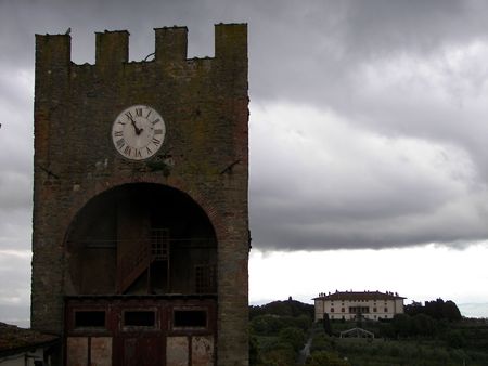 The old village of Artimino from Central Italy the medieval tower