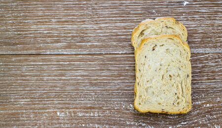 bread baked on the wood