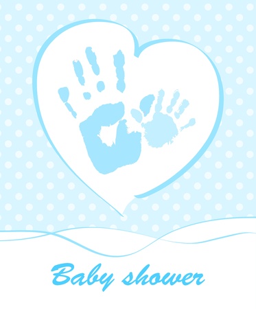 Baby shower cardのイラスト素材
