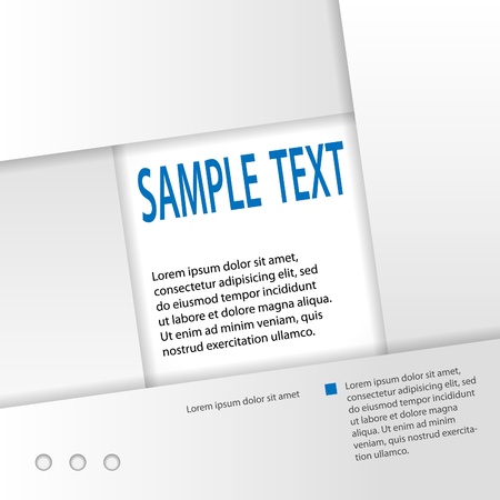 White and blue brochure template, vectorのイラスト素材