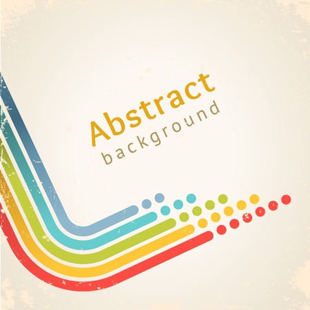 Colored stripes with circles, vector  Design template のイラスト素材