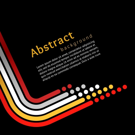 Colored stripes on black background, のイラスト素材