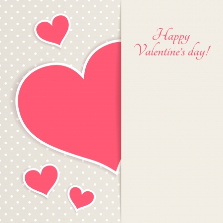 Greeting card for Valentine s day with place for your textのイラスト素材