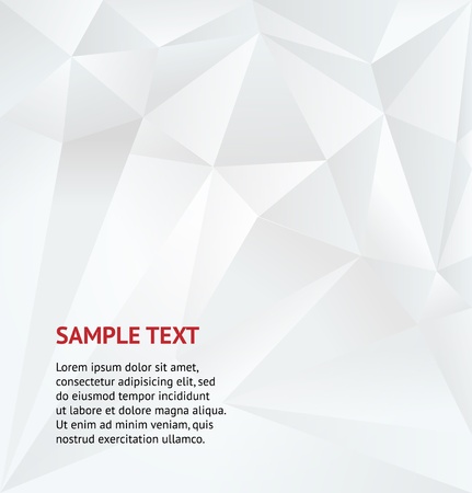 Abstract white geometric background  Vector Illustrationのイラスト素材