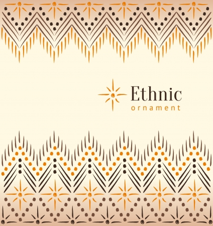 Beautiful vintage ethnic ornament backgroundのイラスト素材