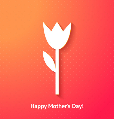 Happy mother's day card background with flowerのイラスト素材