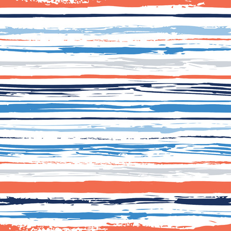 Colorful stripes seamless pattern. Abstract background with hand drawn stripes. Vector watercolor lines background.のイラスト素材