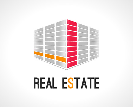 Real Estate abstract vector design template. Realty icon.のイラスト素材