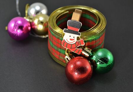 Different Christmas decorationsの写真素材