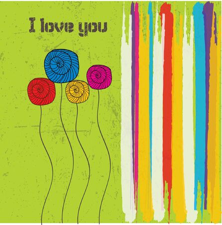 i love you - valentine card のイラスト素材