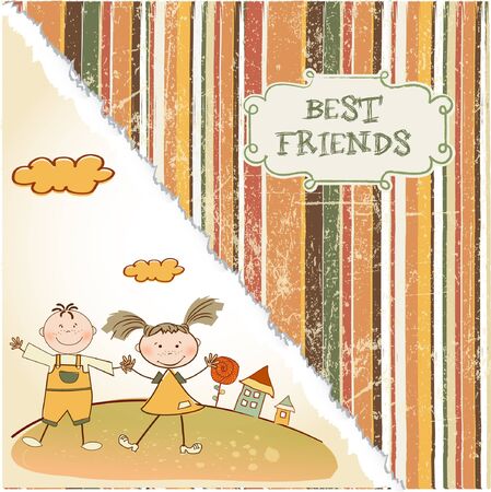 best friends のイラスト素材