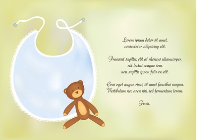 baby announcement card のイラスト素材