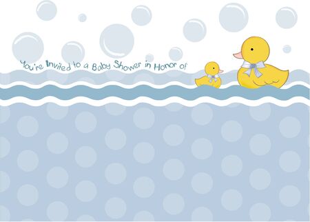 baby shower invitation のイラスト素材
