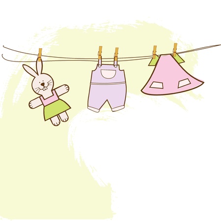 baby shower invitation のイラスト素材
