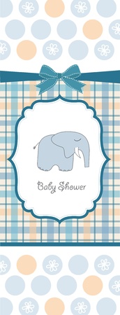 baby boy shower cardのイラスト素材