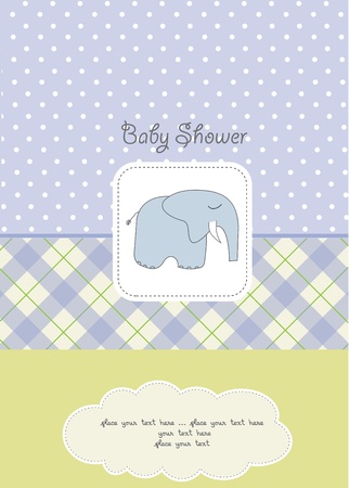 baby boy shower cardのイラスト素材