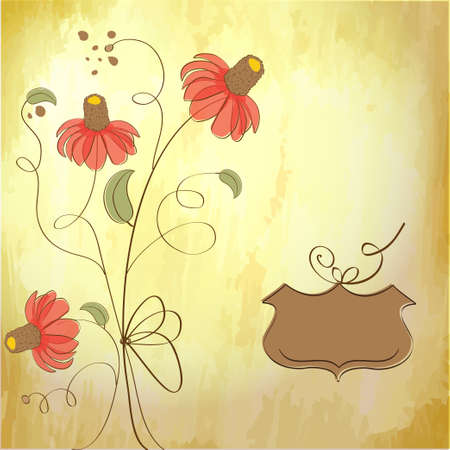 customizable floral background のイラスト素材