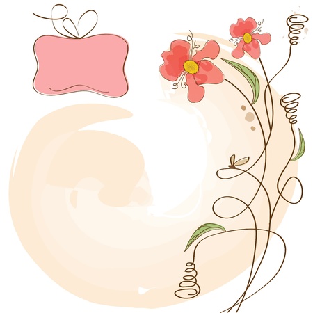 vector floral background のイラスト素材