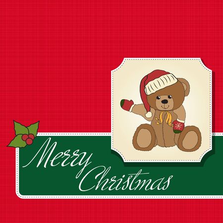 Christmas greeting card のイラスト素材