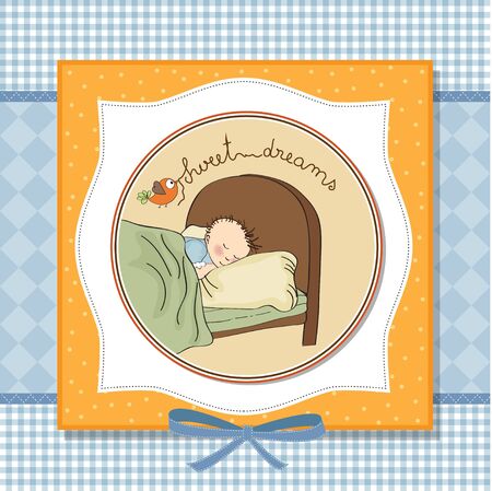 new baby boy arrivedのイラスト素材