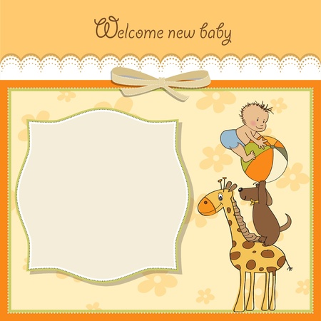 baby shower cardのイラスト素材