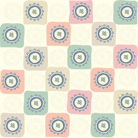 childish seamless abstract pattern,  vector illustrationのイラスト素材