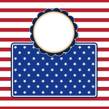 American flag background with stars symbolizing 4th july independence day, illustration in vector formatのイラスト素材