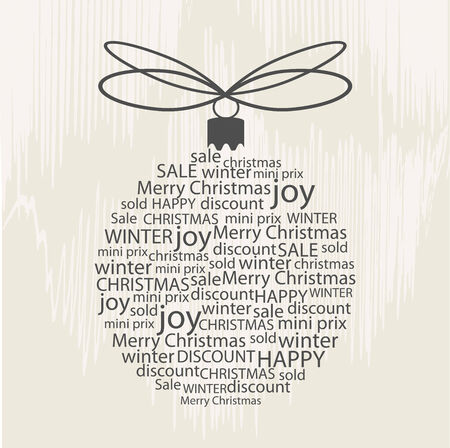 Cute Christmas ballのイラスト素材