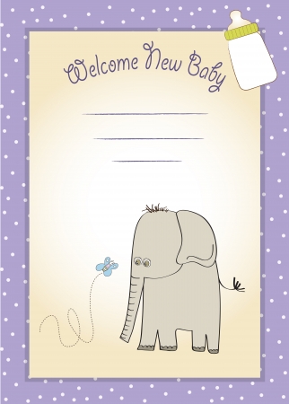 baby shower card, illustration in vector formatのイラスト素材