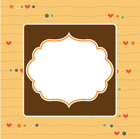 Cool template frame design for greeting card, vector illustrationのイラスト素材