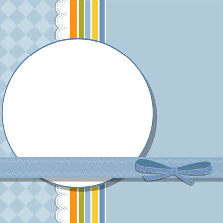 Cool template frame design for greeting card, vector illustrationのイラスト素材