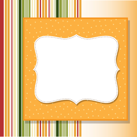 Cool template frame design for greeting card, vector illustrationのイラスト素材