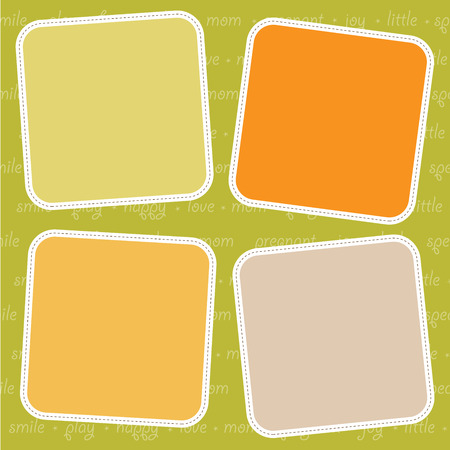 Template design for greeting card, vector illustrationのイラスト素材