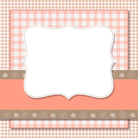 Cool template frame design for greeting card, vector illustrationのイラスト素材