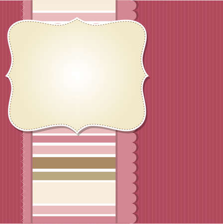 Cool template frame design for greeting card, vector illustrationのイラスト素材