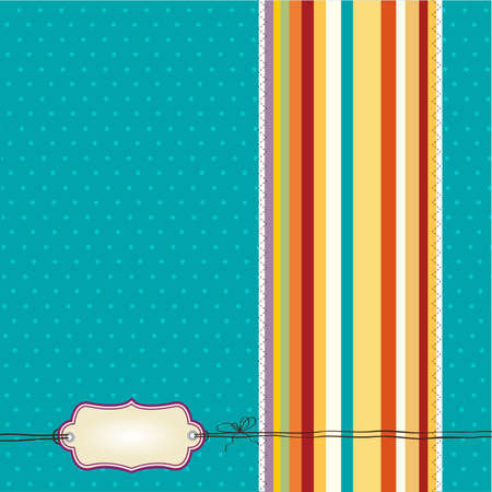 Cool template frame design for greeting card, vector illustrationのイラスト素材