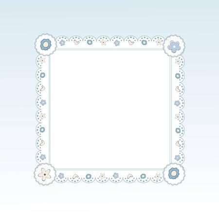 Template frame design for greeting card, vector illustrationのイラスト素材