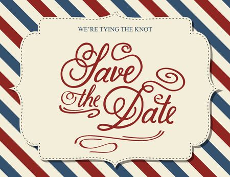 Save the Date, illustrator format のイラスト素材