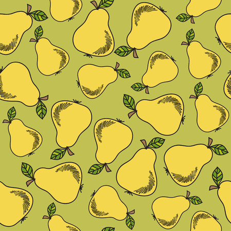 Fresh pattern with pearsのイラスト素材