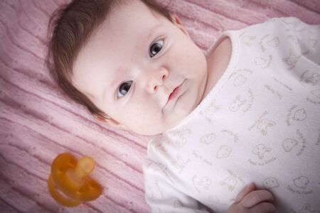 Baby, two months old. Small sweet baby.