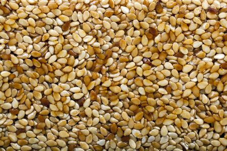 Sesame with honey for backgrounds or texturesの写真素材