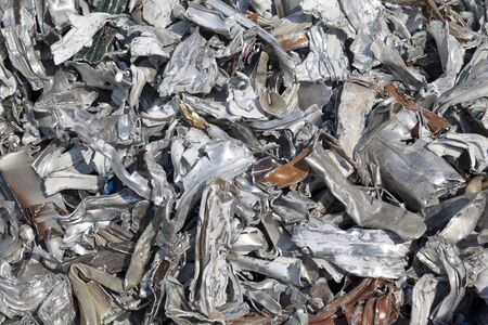 Pieces of aluminum for recyclingのeditorial素材