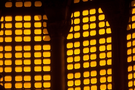 THESSALONIKI, GREECE - MARCH 16: Greek orthodox church interior, saint Demetrios of Thessaloniki on March16, 2012. It is part of the site Palaeochristian and Byzantine Monuments of Thessalonikiのeditorial素材
