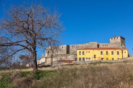 The Heptapyrgion, modern Eptapyrgio, also popularly known by its Ottoman Turkish name Yedi Kule, is a Byzantine and Ottoman-era fortress situated on the north-eastern corner of the acropolis of Thessaloniki in Greece のeditorial素材