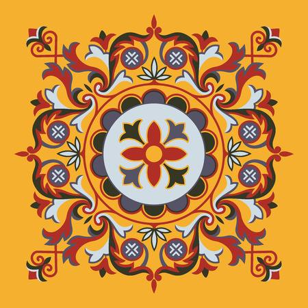 Painting on second floor ceiling at Hagia Sophia church, Istanbul, Turkey. Vector illustration Eps 10のイラスト素材