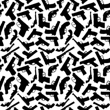 Weapon vector seamless pattern. Vector EPS10のイラスト素材