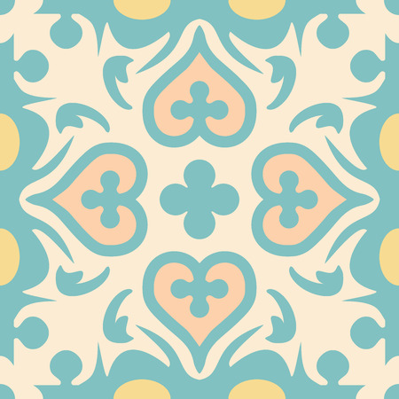 Encaustic tiles seamless pattern.のイラスト素材