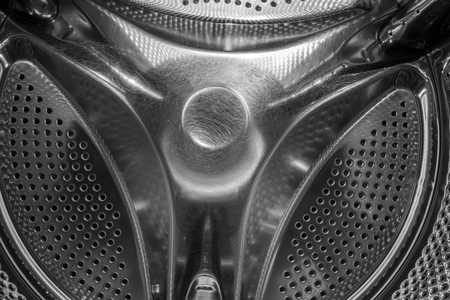 Washing machine drum insideの写真素材