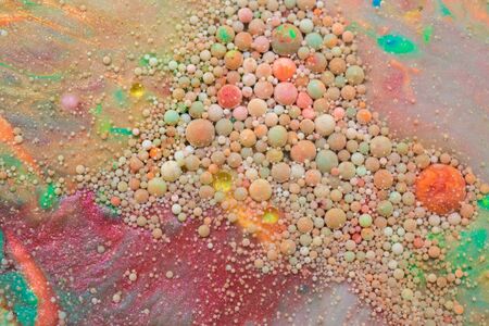 Multicoloured bubbles and coloursの写真素材